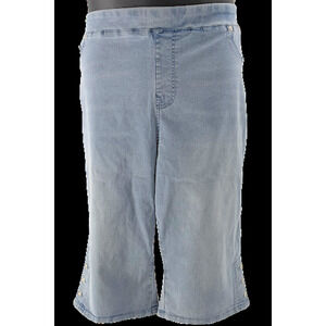 DG2 by Diane Gilman FLEXstretch Denim Pull-On Pedal Pusher Chambray - Tall